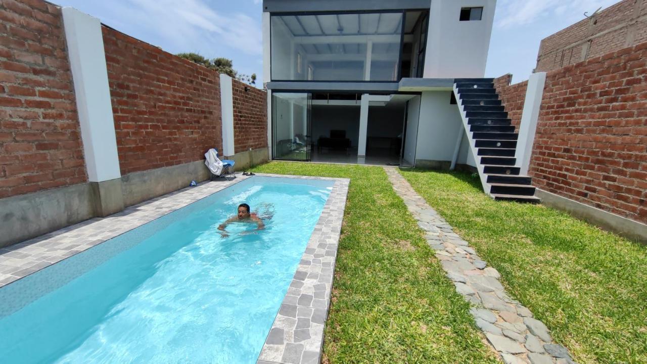 Villa Casa De Playa Con Piscina à Ancon Extérieur photo